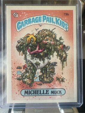 Garbage Pail Kids Michelle Muck Collectible Trading Card - Pink/Green